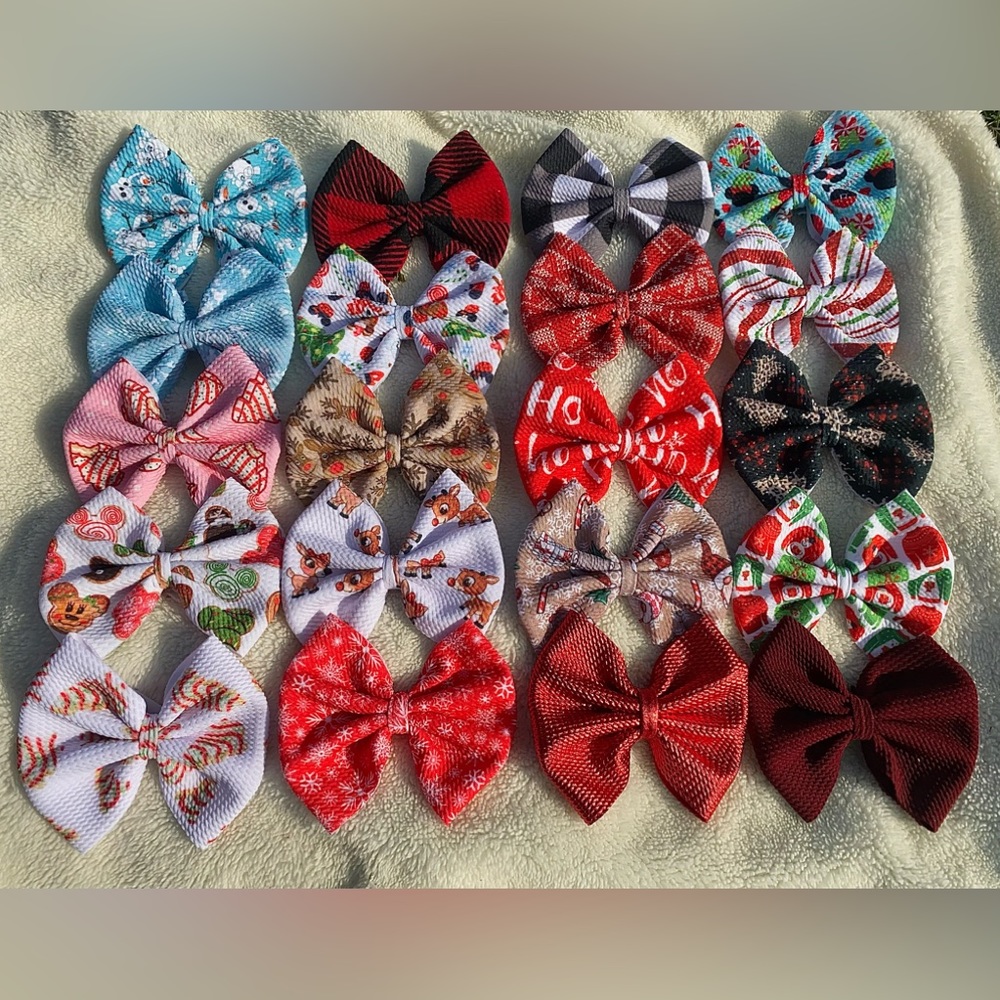 Christmas hair bows